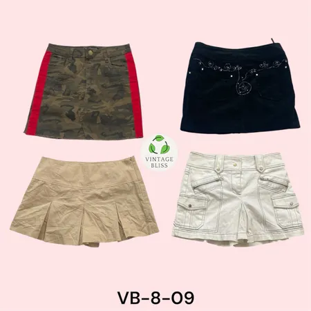 Y2K Mix Midi Skirt Bundle 10 Piece (VB-8-09)