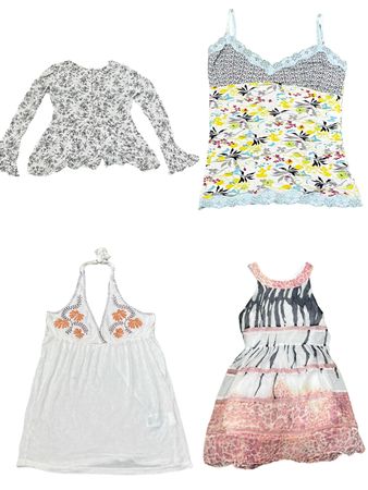 Y2K Cutesy Floral Tops Mix