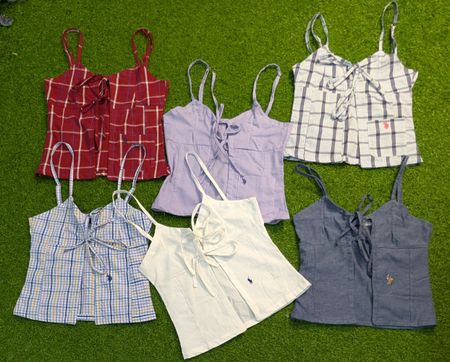 7211- US Polo Upcycled Cami Tops