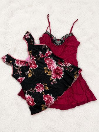 Robe nuisette Y2K et tops cami