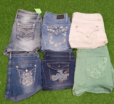 ANGELS JEANS AND OTHER MIX BRANDS MINI SKIRTS (C 174)