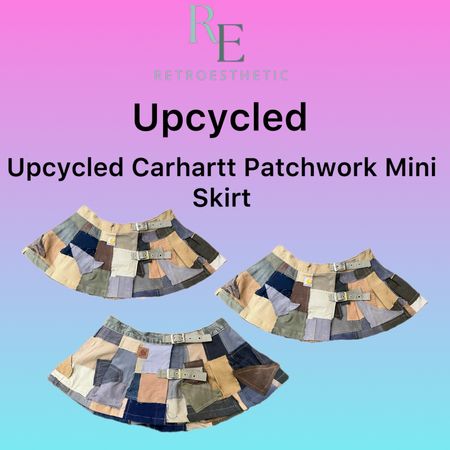 Upcycled Carhartt Patchwork Mini Skirts