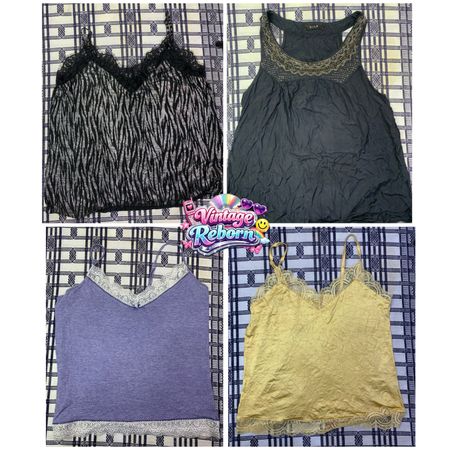 Y2K Vintage Lace & Cami Top Bundle | VR368