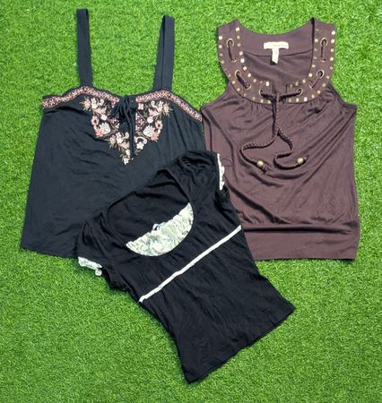 6811 - Y2K Stil Blusen und Camisole