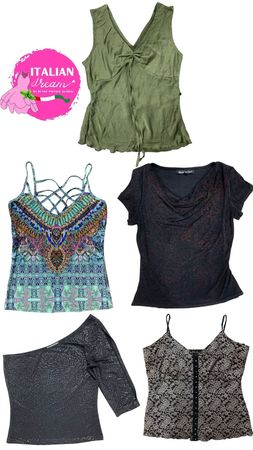 ensemble de hauts tendance y2k