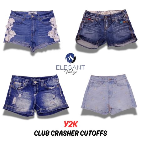 Y2K Club Crasher Cutoffs - EV0567