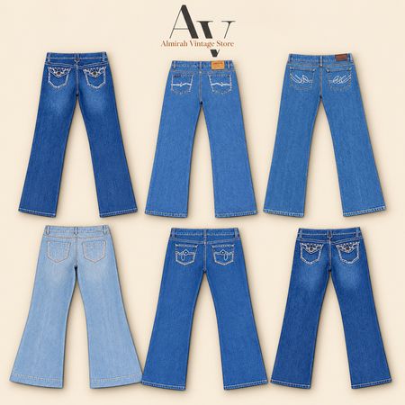 Liquidação de estoque de jeans Beautiful Flare e Bootcut retos