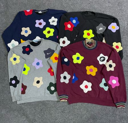 Upcycled Nike Flower Sweatshirt