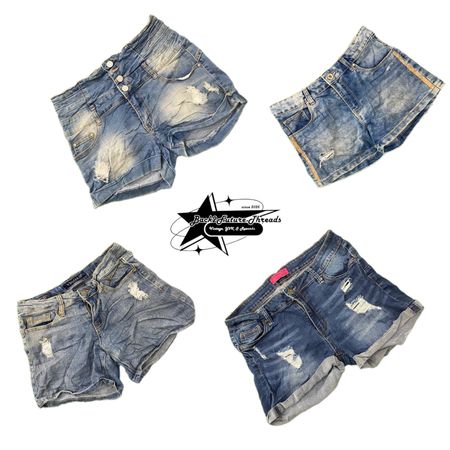 Y2k NYC IT GIRL DENIM SHORT B2F-148