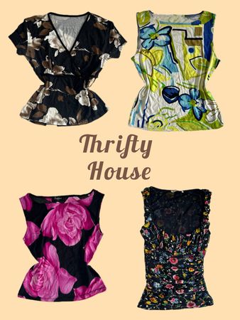 Retro Y2K Printed Tops(TH/555)