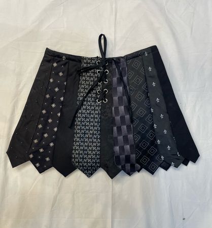 Upcycle Tie Mini Skirts (DV -08)