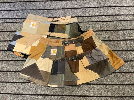 Upcycled Carhartt Patchwork Mini Skirts