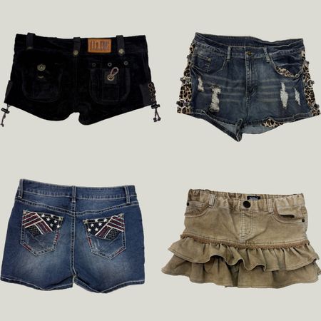 Y2K Denim Shorts & Skirts (OFF-56)