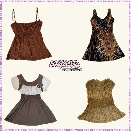 Y2K IT Girl Grunge Cami Tops