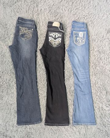 ***Y2K Trendy Embellished Denim Bundle