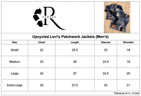 Upcycled Levi’s Denim Patchwork Jacket (Men’s)