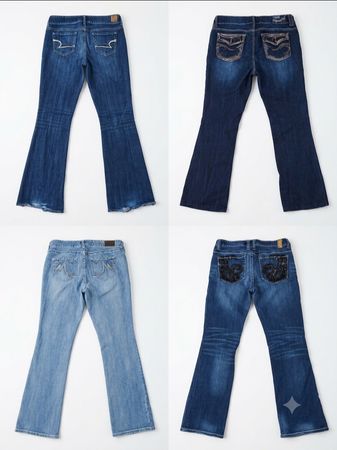 Y2K & McBling Embellished Bootcut & Flare Jeans Bundle(Z-01)