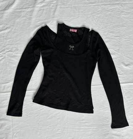 Y2K Long Sleeve Top Blouse B # 345