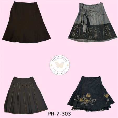 Women's Vintage Y2K Long Skirts Mix – Trendy Maxi Collection (PR-7-303)