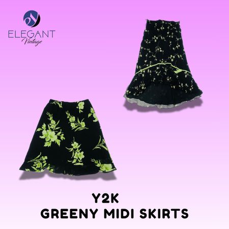 Y2K Greeny Midi-Röcke - EV1526