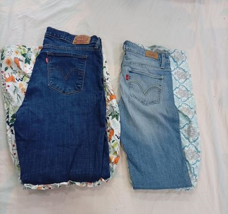 CR11787 Upcycled Levi’s Flare Jeans