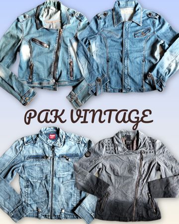 Denim Reißverschlussjacke 19 Stück