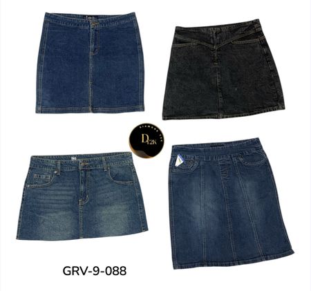 Jupe Midi en Jean Femme Y2K – Style Vintage Années 90/00 (GRV-9-088)