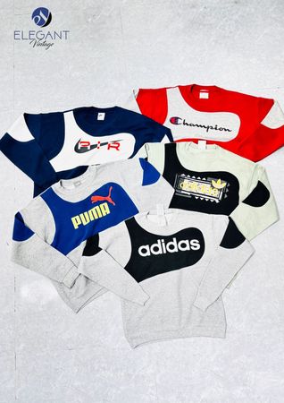 Upcycled Puma & Mix Branded Sweatshirt - EVR0440