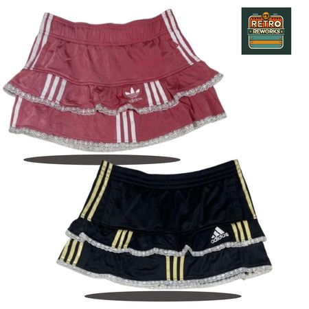 Jupe double couche Adidas upcyclée