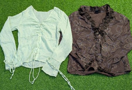 7196 - Y2K Style Blouses