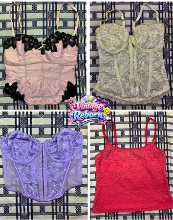 Y2K Vintage Lace Corset & Bustier Bundle | VR-399
