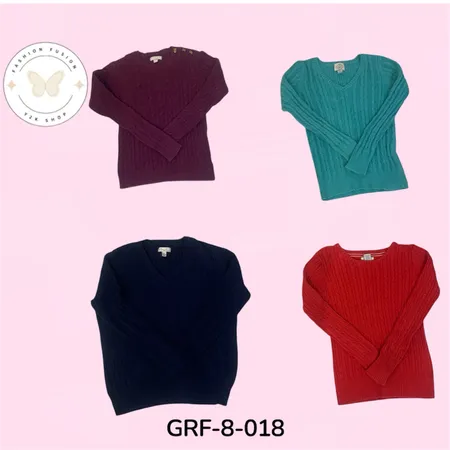 Women’s Cable Knit Sweater Bundle | Vintage Y2K Style. (GRF-8-018)
