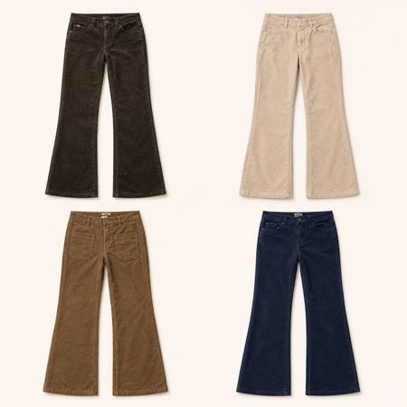 Y2K Corduroy Flare Pants Collection