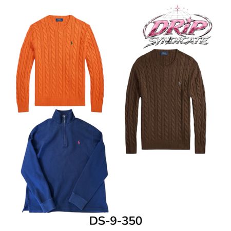 Ralph Lauren Classic Quarter-Zip Sweater Pour un style quotidien (DS-9-350)