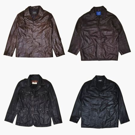 Veste en cuir Y2K Matrix Vibe