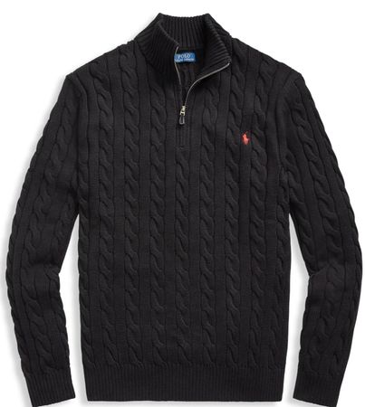 RALPH LUAREN 1/4  ZIP