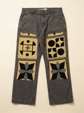 Jeans Carhartt Double Knee Upcycled con arazzo (Dc-10-189)