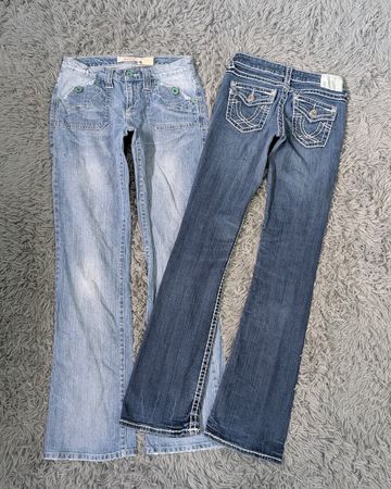 ***Y2K Western Embroidered Denim