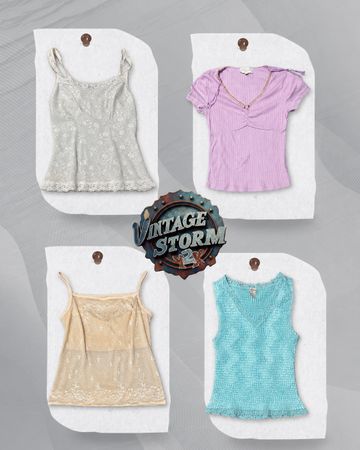 Y2K Fairy Core Poly Blouse