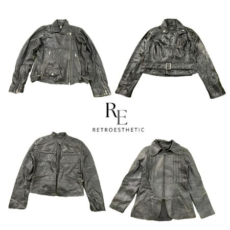 Y2K Unique Girl Leather Jacket RE-3672