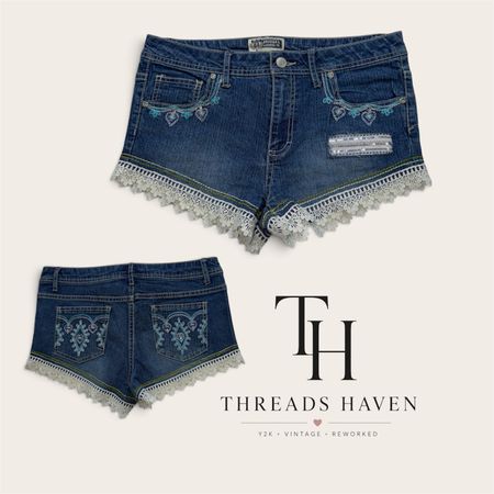 Upcycled Lace Trim Mini Skirt – Unique Handmade Piece