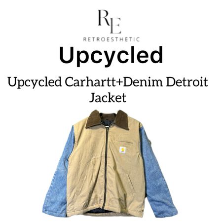 Upcycled Carhartt +Denim Detroit Jacket