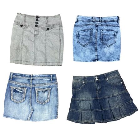 Y2K Denim Mini Skirt 10 pcs At 1347