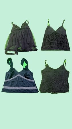 Y2k summer Gothic Girls CamiTops