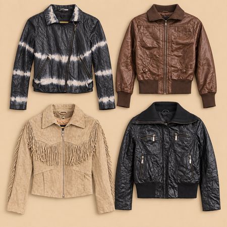 Vêtements en cuir grunge Y2K