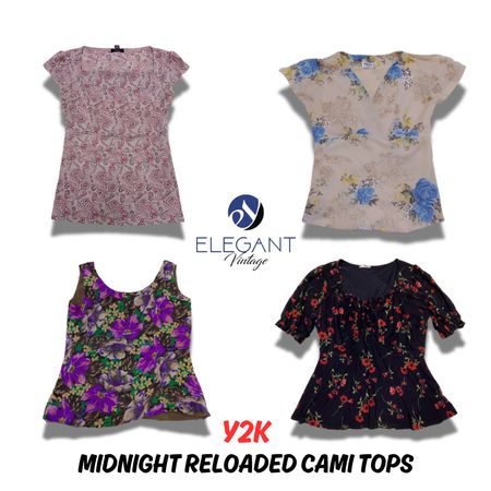 Y2K Mid Night Reloaded Cami Tops - EV0572