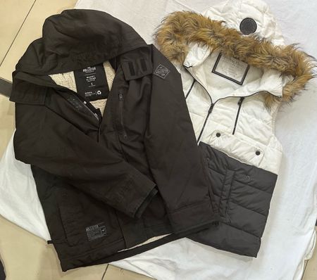 Giacche Puffer in pelliccia Mix (Marchi) Hollister & Aeropostale #B-542.🧥