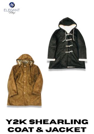 Y2K Suede Jackets & Shearling Coat- EV2278