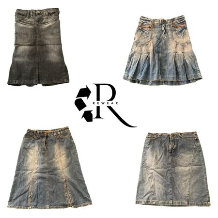 U2K Unique Girl Denim Midi Skirt RW-2342
