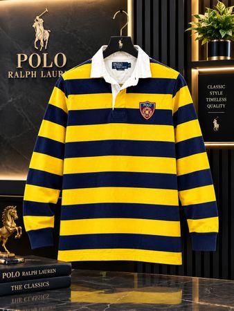 Polo Ralph Lauren Classic Striped Rugby TShirt – Abbigliamento Casual Premium